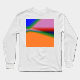 PINK BLUE GREEN TEXTURE ART Long Sleeve T-Shirt